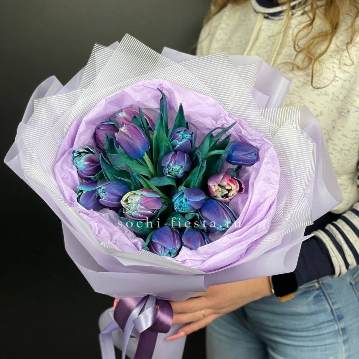 Букет тюльпанов "Пандора" в Чите