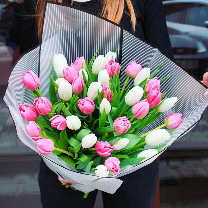 29 тюльпанов микс в Чите