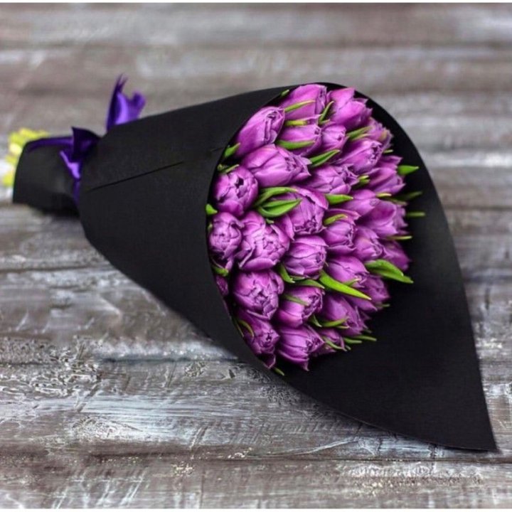 Пионовидные тюльпаны блэк в Чите